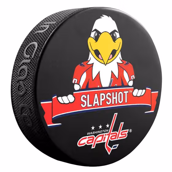Washington Capitals Slapshot Mascot NHL Souvenir Puck view 1