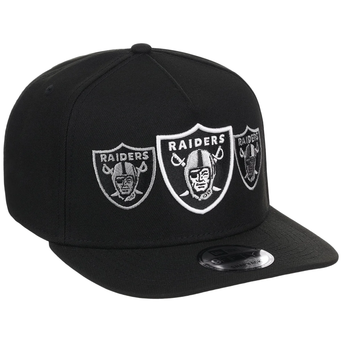 Las Vegas Raiders NFL Seismic New Era 9FIFTY A-Frame front view