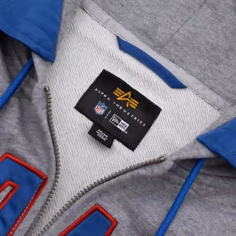 New York Giants Alpha Industries MA-1 NFL Full-Zip Fleece Jacket view 5
