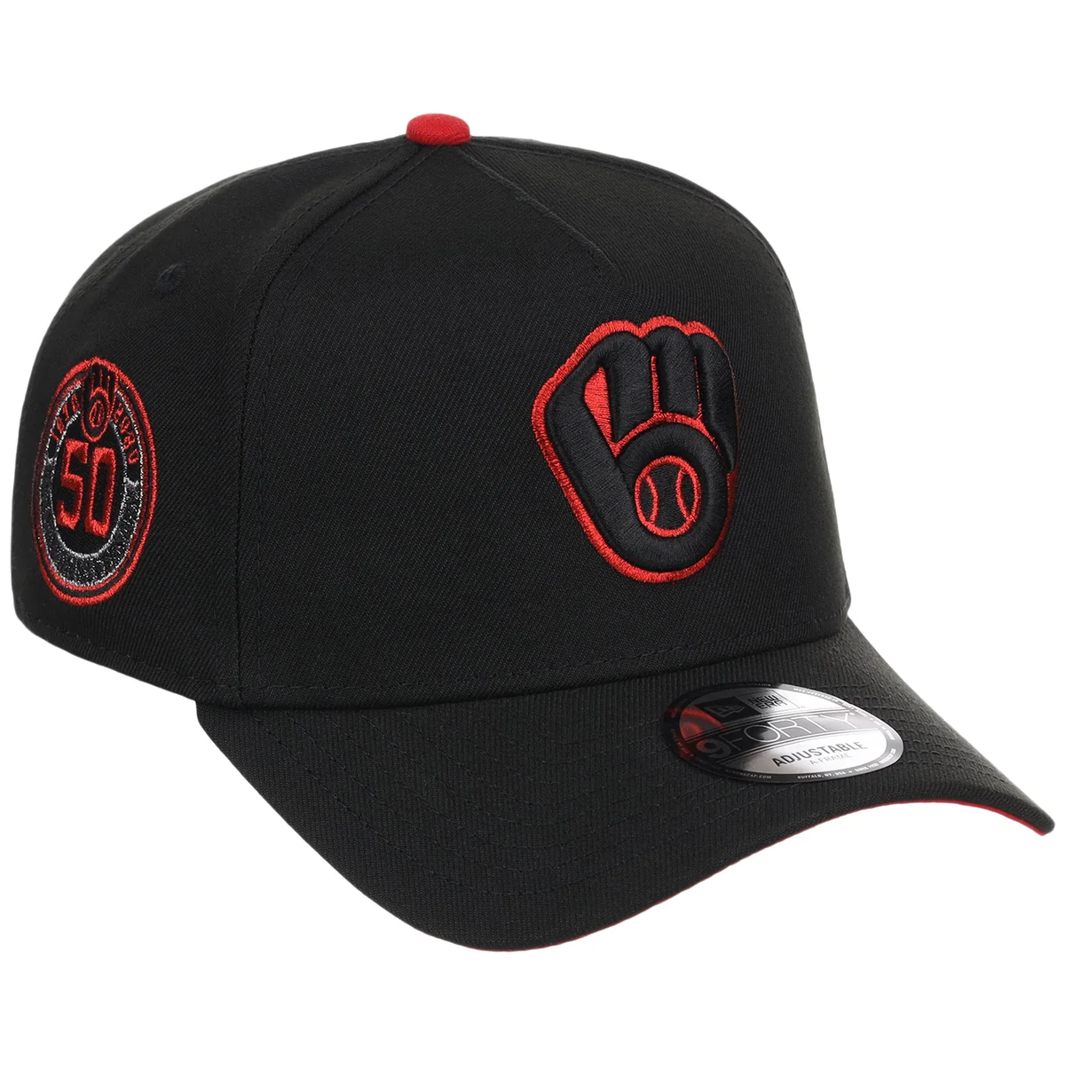 Milwaukee Brewers MLB Midnight Massacre New Era 9FORTY front view