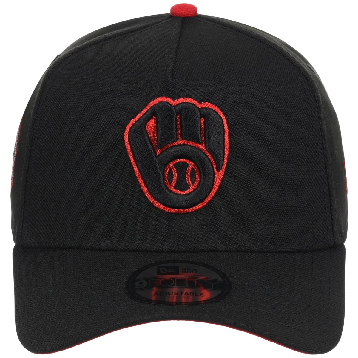 Milwaukee Brewers MLB Midnight Massacre New Era 9FORTY detail view