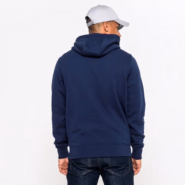 Tennessee Titans Logo Hooded New Era NFL Sweatshirt Navy view 2