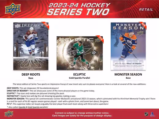 2023/24 Upper Deck Series 2 NHL Blaster Box view 5