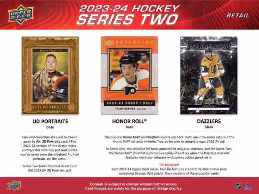 2023/24 Upper Deck Series 2 NHL Blaster Box view 4