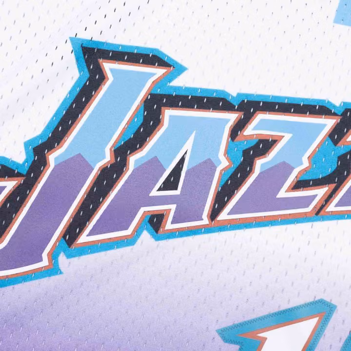 John Stockton #12 Utah Jazz 1996-97 Mitchell & Ness Swingman NBA Jersey Purple view 5