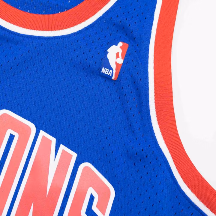 Joe Dumars #4 Detroit Pistons 1988-89 Swingman NBA Jersey Blue view 5