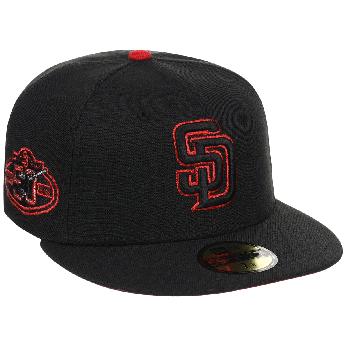 San Diego Padres MLB Midnight Massacre New Era 59FIFTY front view