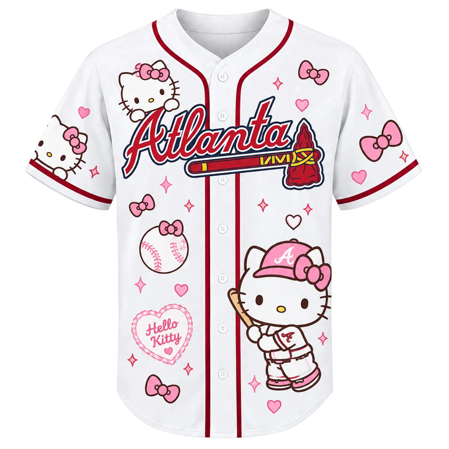 Hello Kitty Atlanta Braves Jersey – Dazzling Fan Style