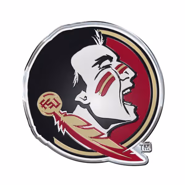 Florida State Seminoles Aluminium Color NCAA Team Emblem view 1