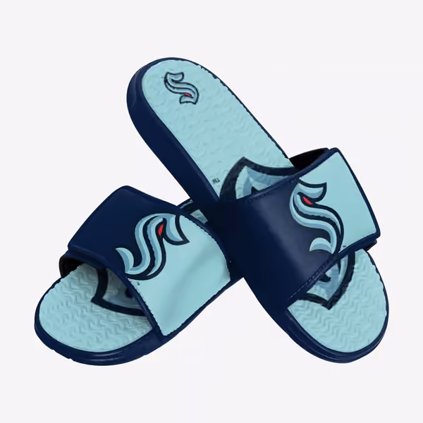 Seattle Kraken Big Logo NHL Gel Slides view 2