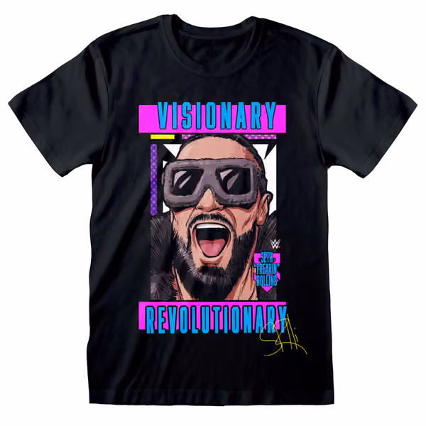 Seth Rollins Visionary Revolutionary WWE T-Shirt Black view 1