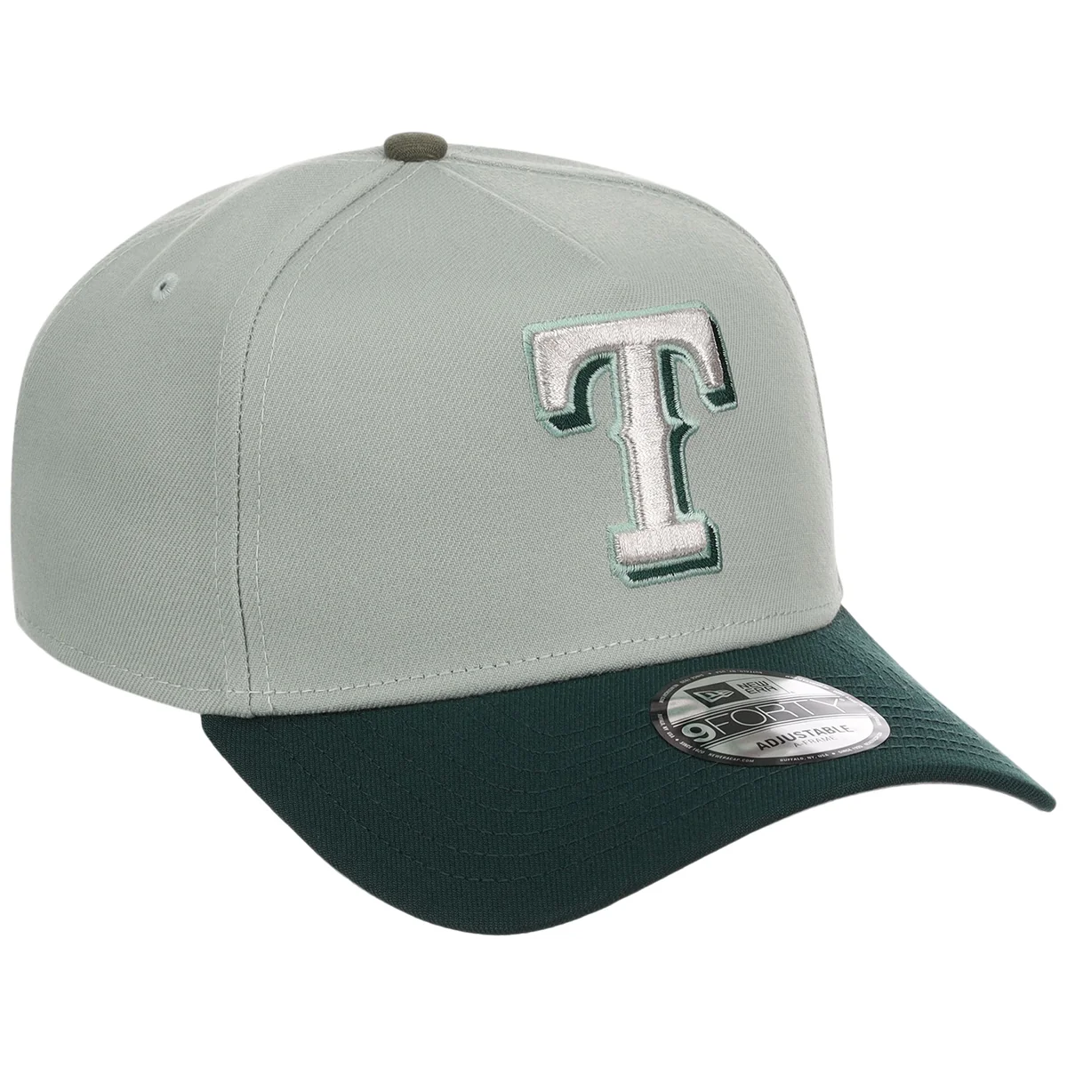 Texas Rangers MLB Everest x Dark Green FASHION CORE New Era 9FORTY A-Frame front view