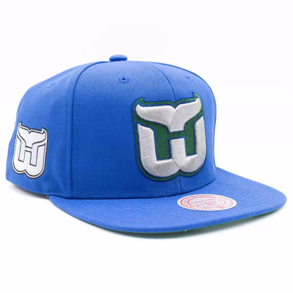 Hartford Whalers Flip Mitchell & Ness Snapback NHL Cap Blue product photo