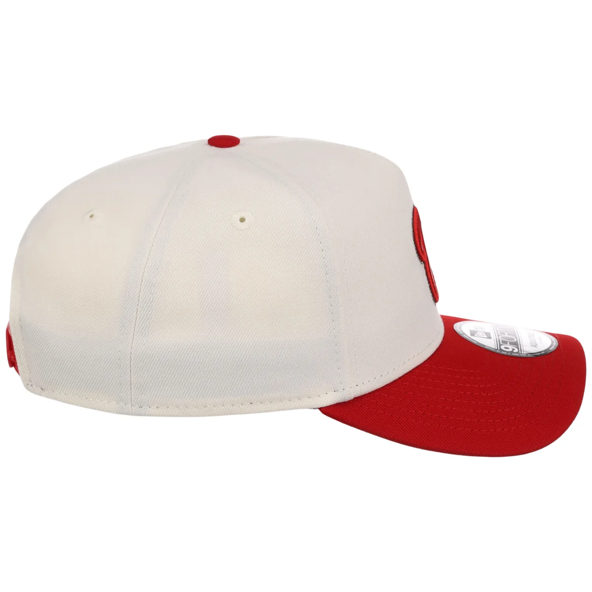 Washington Nationals MLB Chrome x Red FASHION CORE New Era 9FORTY A-Frame detail view