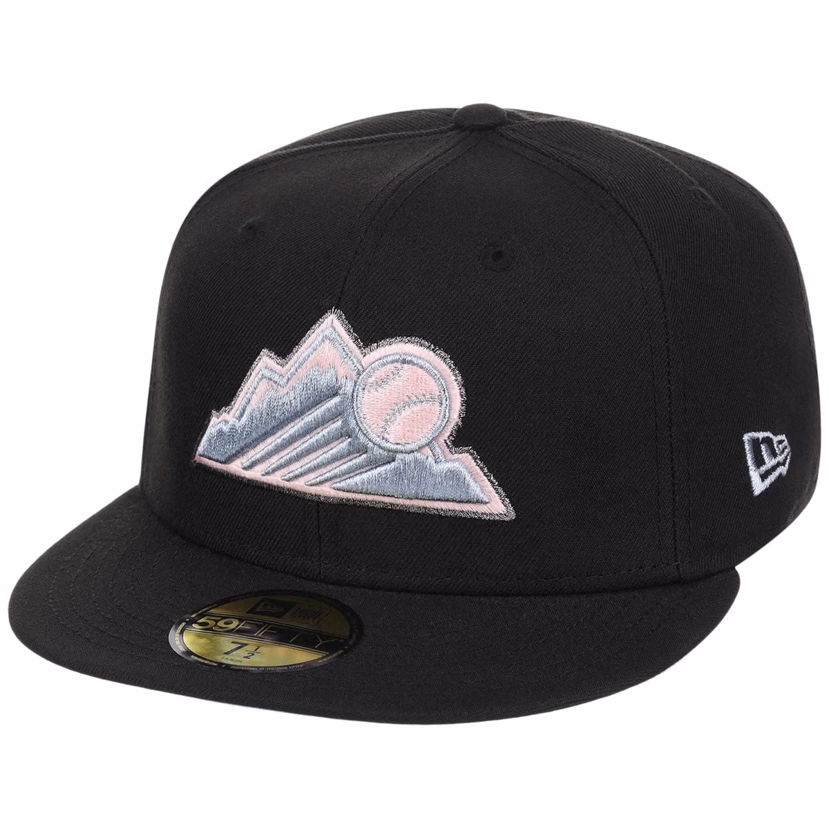 Colorado Rockies MLB Pewter Skies New Era 59FIFTY detail view