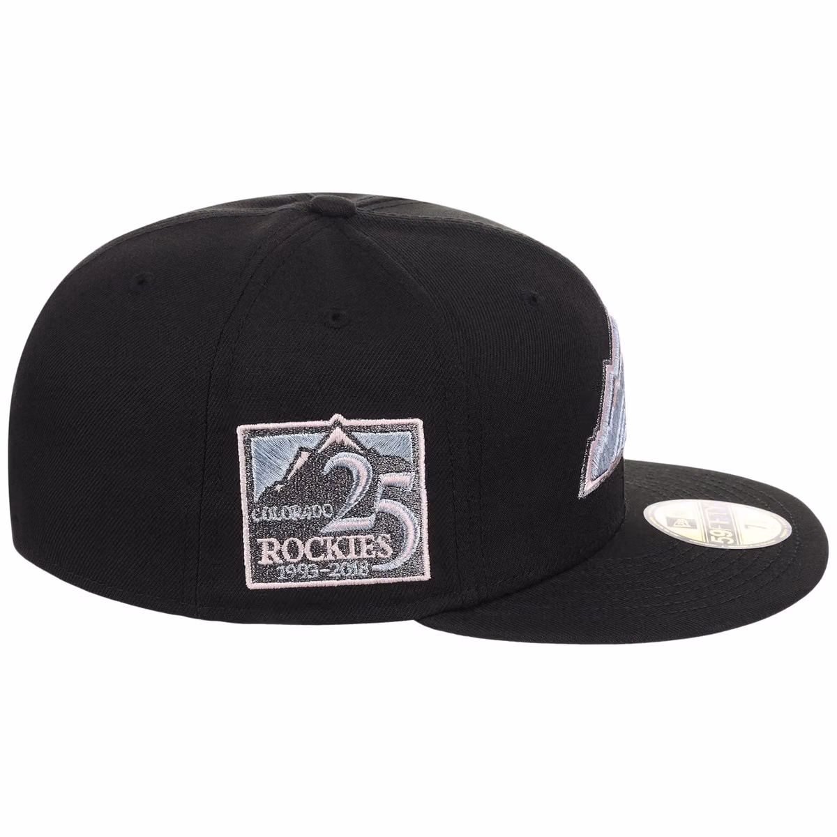 Colorado Rockies MLB Pewter Skies New Era 59FIFTY detail view