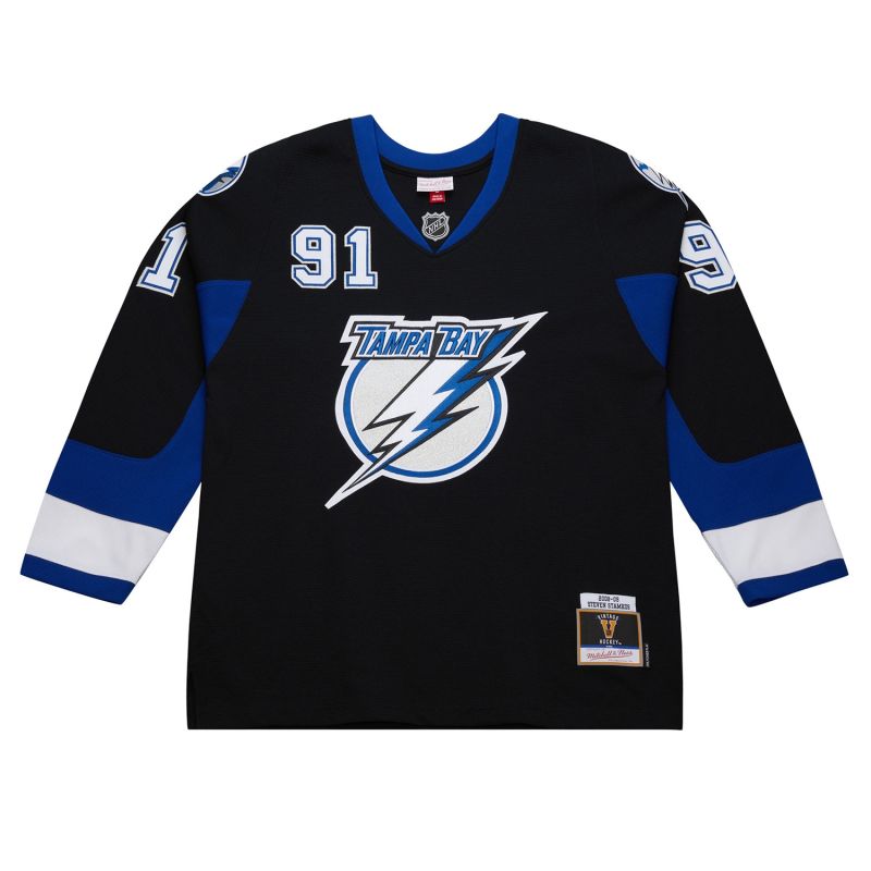 Steven Stamkos #91 Tampa Bay Lightning 2008-09 Premium Power Play NHL Jersey Black view 2