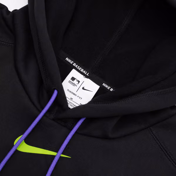 Tampa Bay Rays 2025 City Connect MLB Authentic Therma Hoodie Black view 4