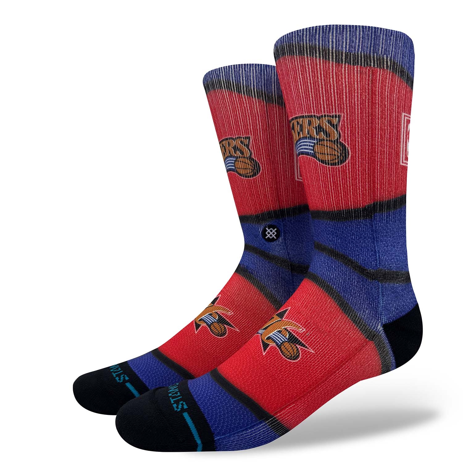 Philadelphia 76ers Classic Mini Ball Stance Crew Socks view 1
