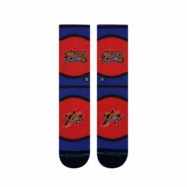 Philadelphia 76ers Classic Mini Ball Stance Crew Socks view 2