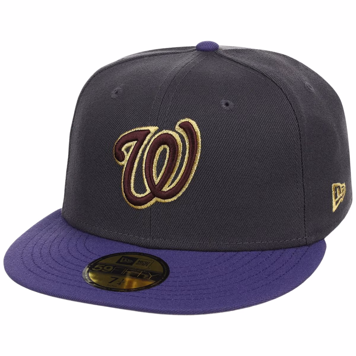 Washington Nationals MLB Midnight Orchid New Era 59FIFTY detail view