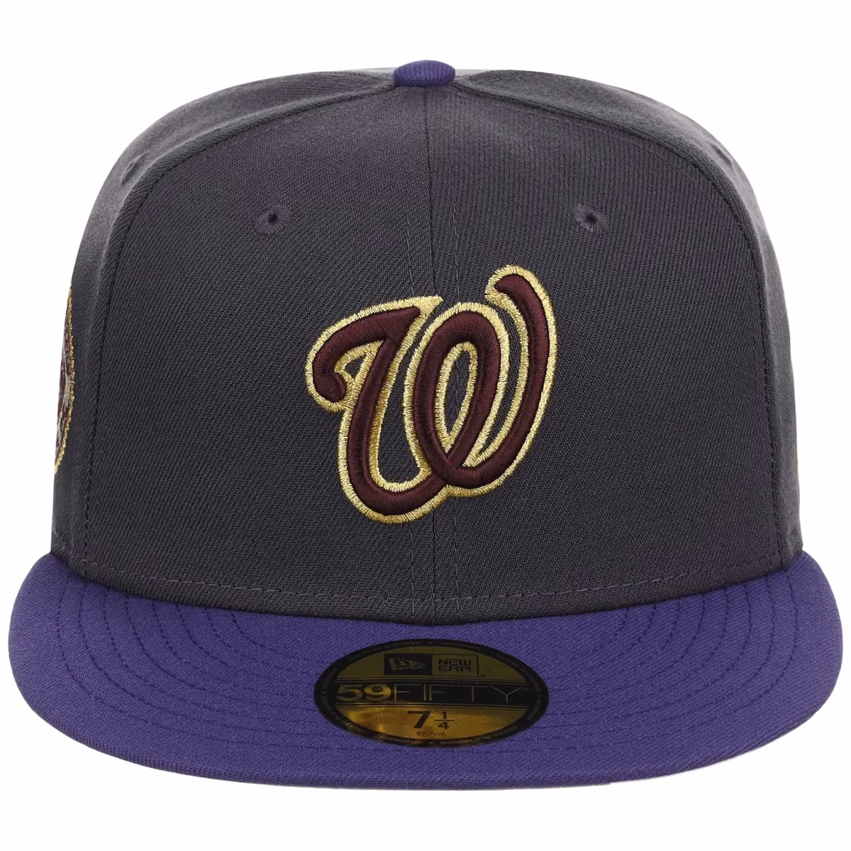 Washington Nationals MLB Midnight Orchid New Era 59FIFTY detail view
