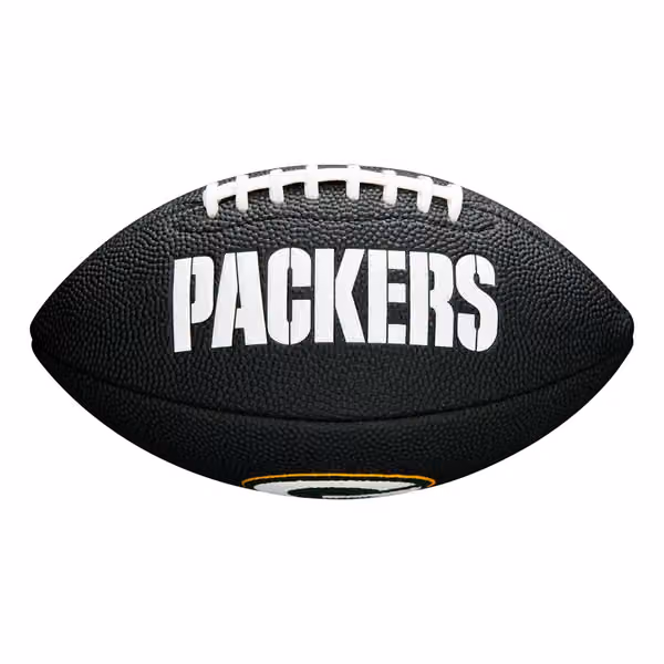 Green Bay Packers NFL Wilson Mini Football Black view 1