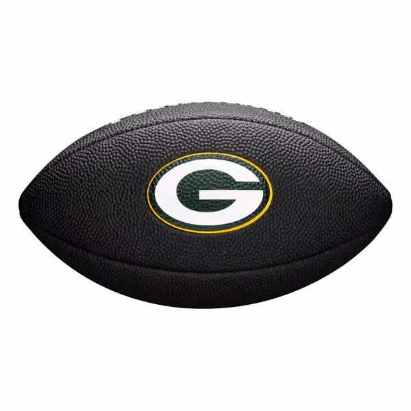 Green Bay Packers NFL Wilson Mini Football Black view 3