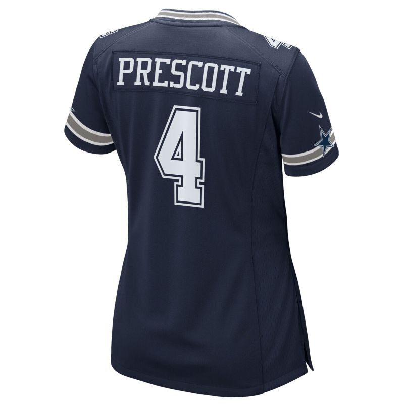 Dak Prescott #4 Dallas Cowboys Nike Game NFL Jersey Navy (WOMEN'S) view 2
