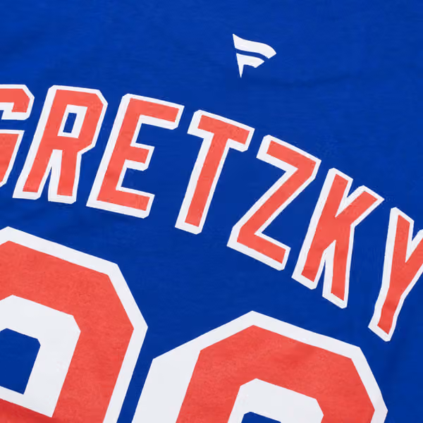 Wayne Gretzky #99 New York Rangers Alumni NHL T-Shirt Blue view 4