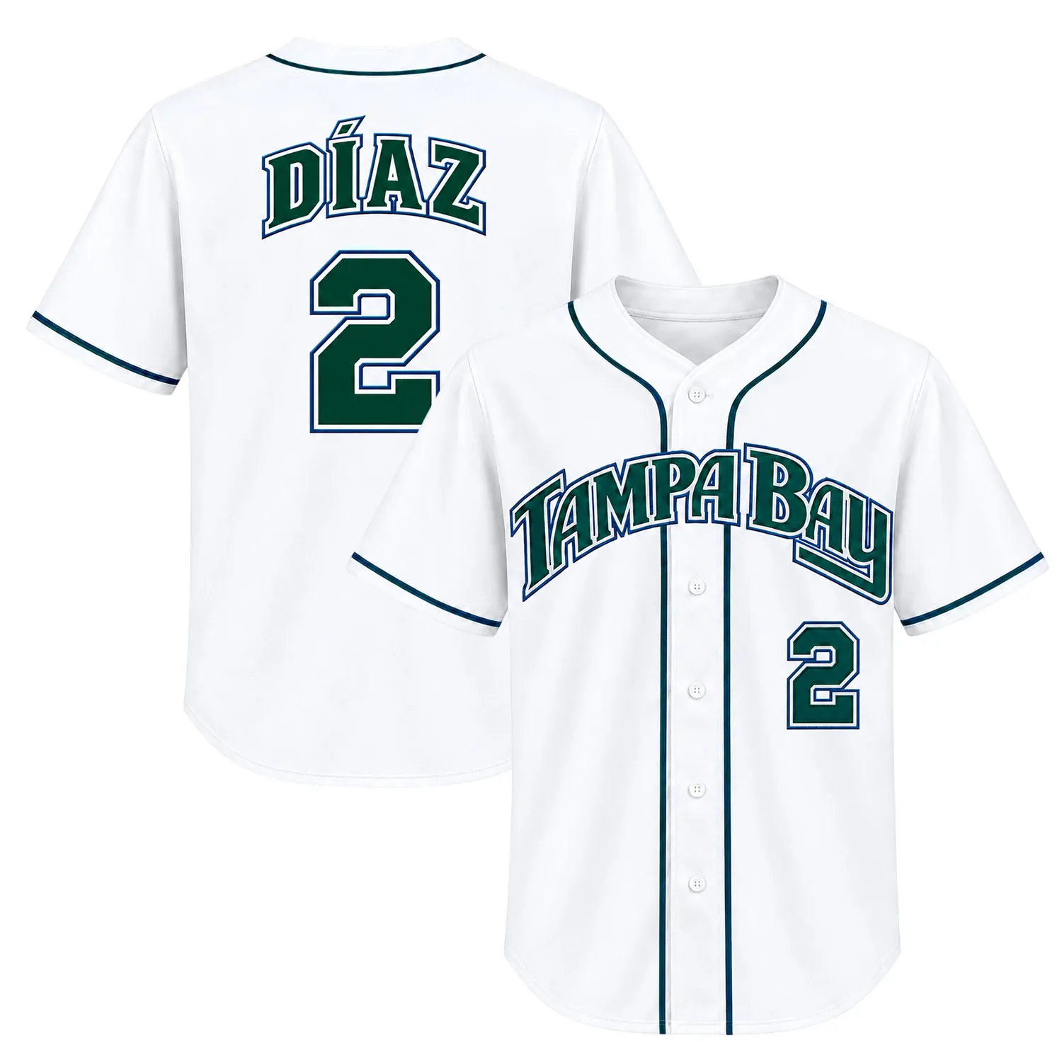 Rays Home Jersey History Yandy Diaz Bold Fan Wear