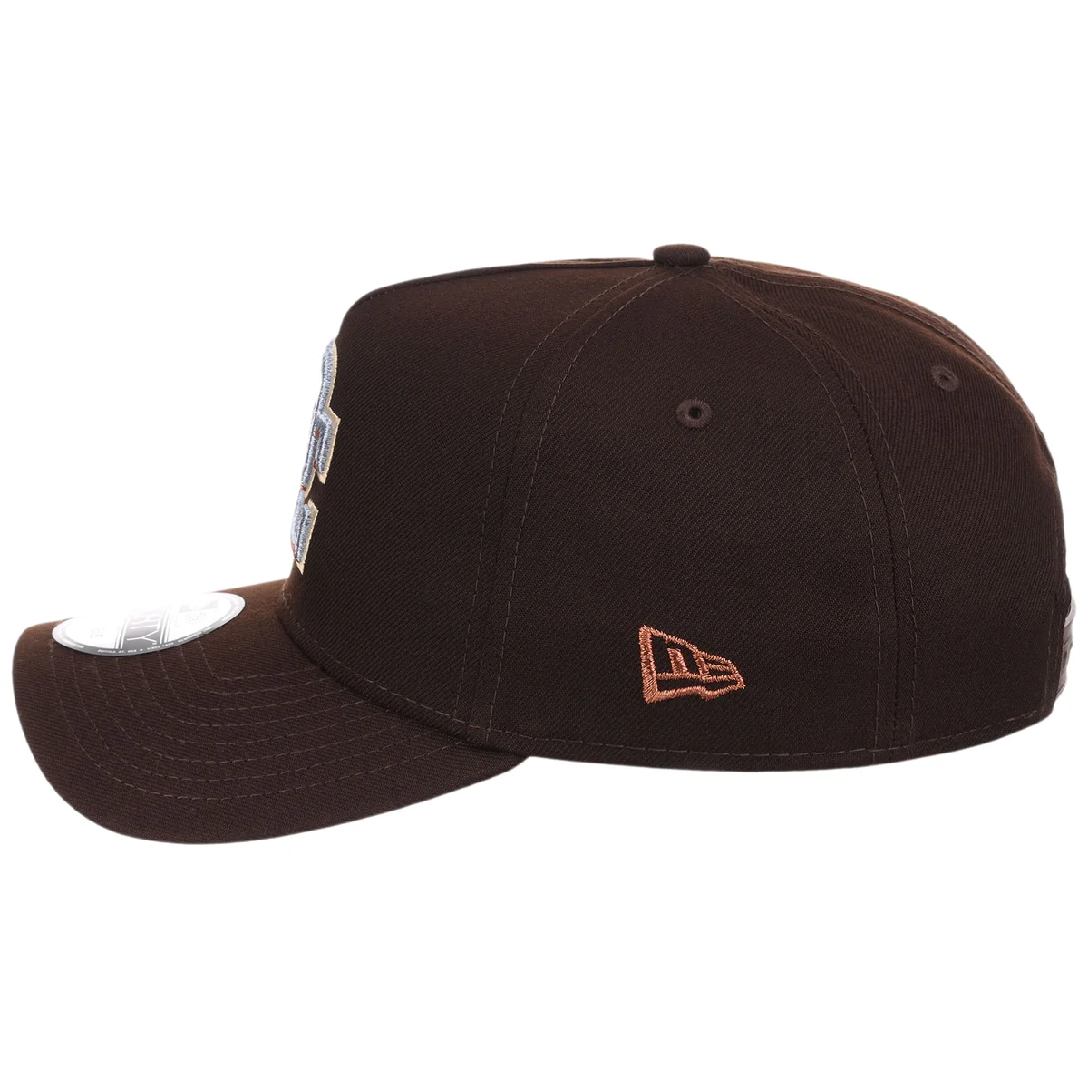 Washington Nationals MLB Frosted Bark New Era 9FORTY A-Frame detail view