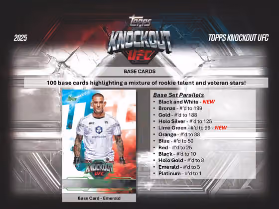 2025 Topps Knockout UFC Hobby Box view 3