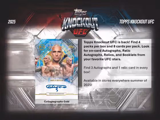 2025 Topps Knockout UFC Hobby Box view 2