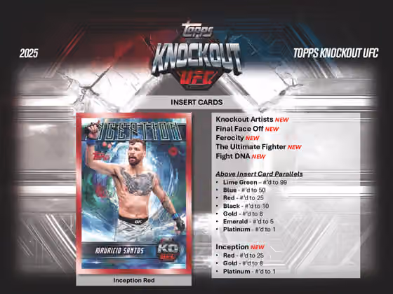 2025 Topps Knockout UFC Hobby Box view 4