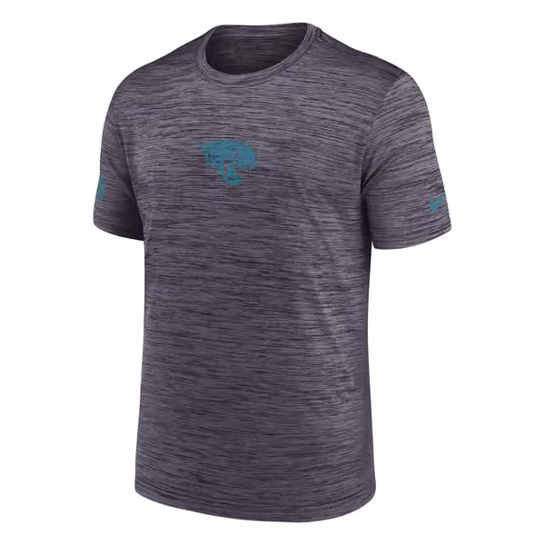Jacksonville Jaguars 2025 NFL Sideline Nike Velocity Performance T-Shirt Gray view 2