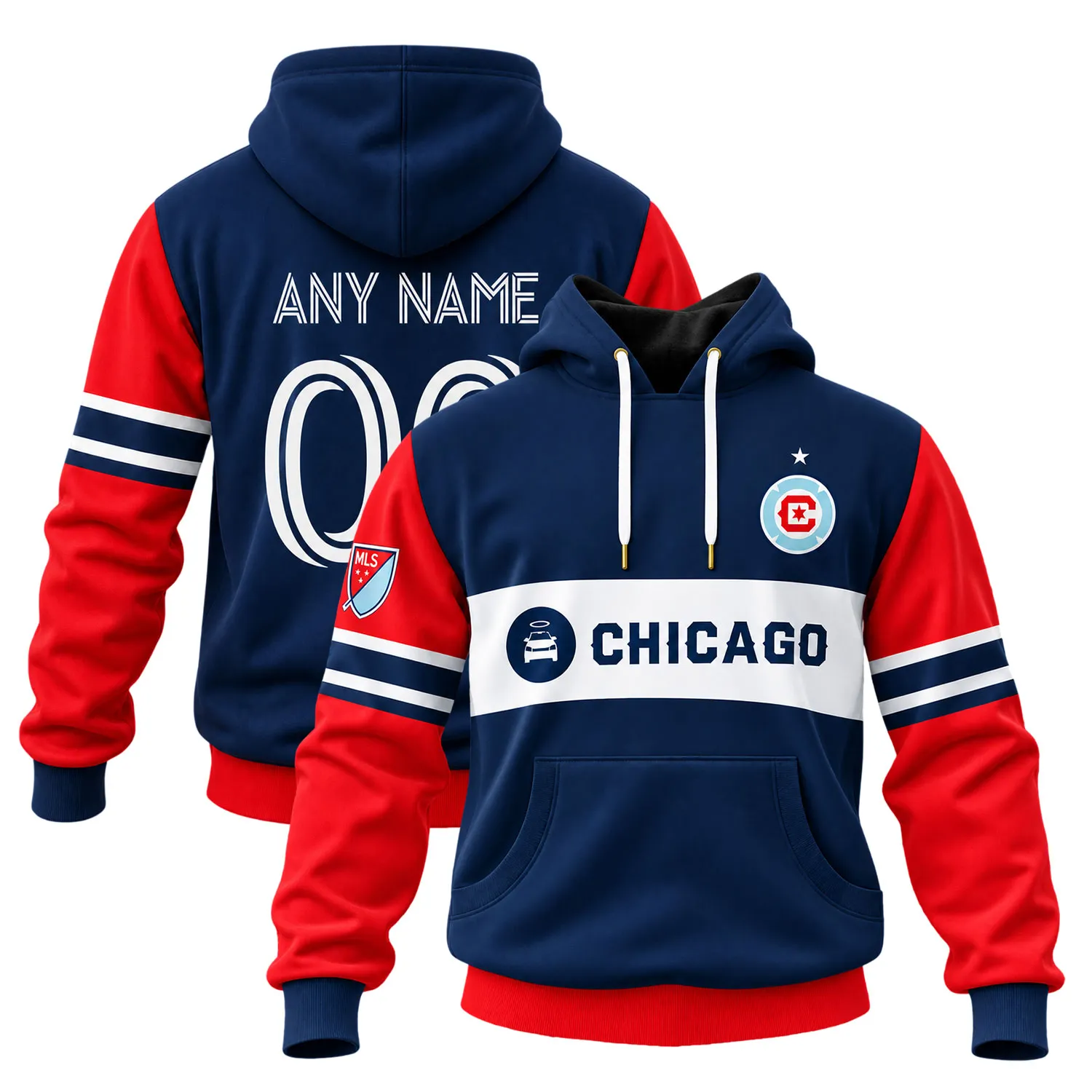 Chicago Fire Shirt Hoodie with Bold Team Colors