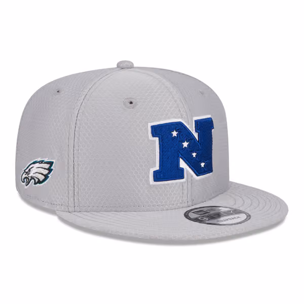 Philadelphia Eagles NFC 2024 Pro Bowl New Era 9FIFTY Snapback NFL Cap Gray product photo