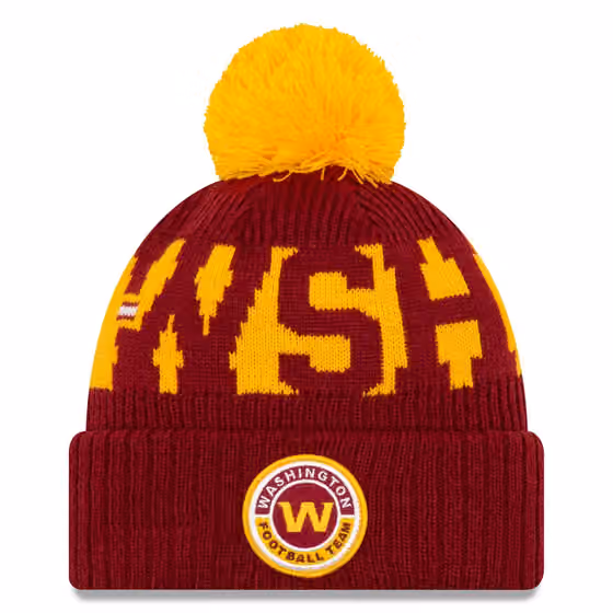 Washington Football Team Official 2020 NFL Sideline New Era Sport Knit Hat product photo