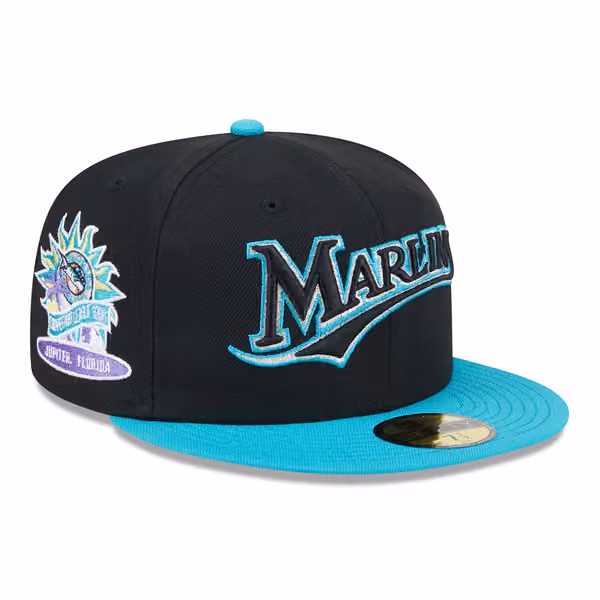 Florida Marlins Retro 1996 Spring Training New Era 59FIFTY Fitted Cap Black product photo