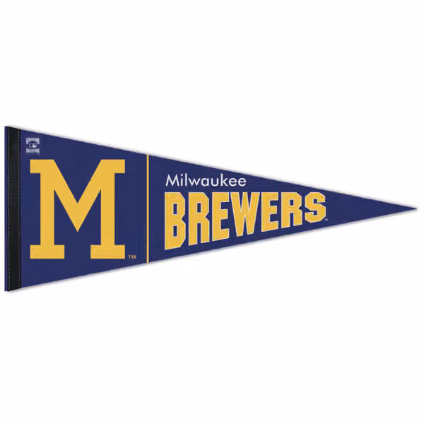 Milwaukee Brewers Cooperstown Premium MLB Pennant view 1