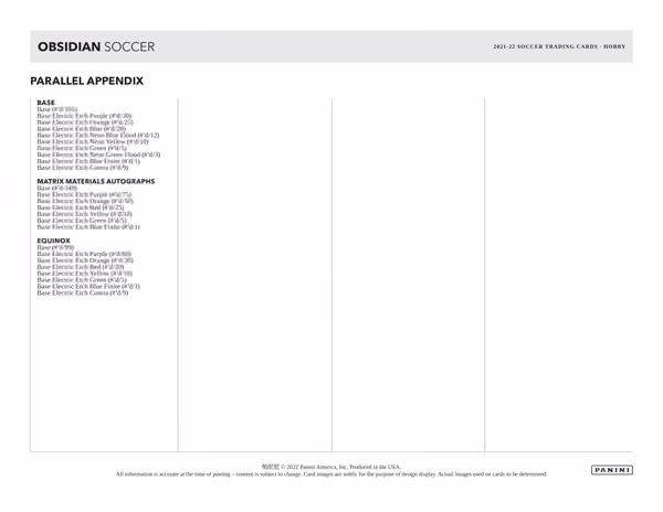 2021/22 Panini Obsidian Soccer Hobby Box view 6