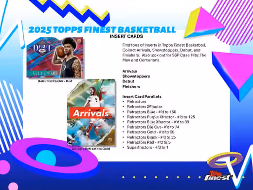 2024/25 Topps Finest Basketball Hobby Box view 4