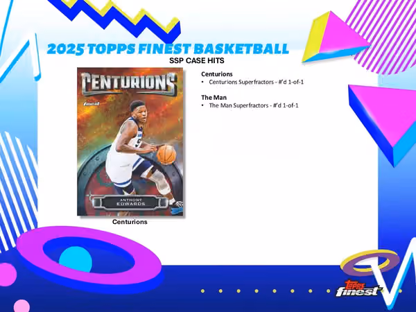 2024/25 Topps Finest Basketball Hobby Box view 5
