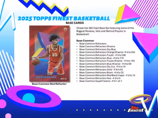 2024/25 Topps Finest Basketball Hobby Box view 2