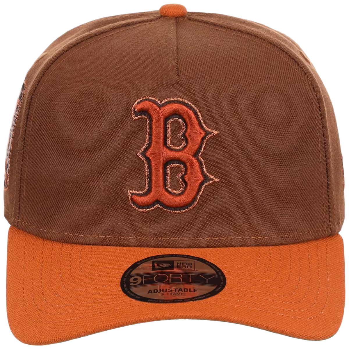 Boston Red Sox MLB Copper Harvest New Era 9FORTY A-Frame detail view