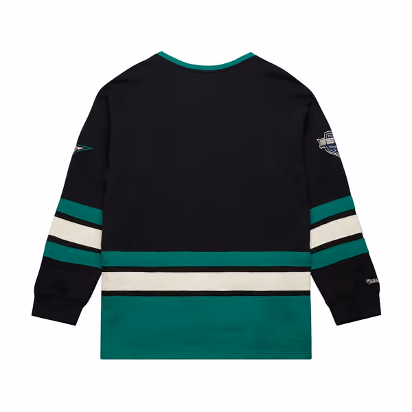 Dallas Stars Mitchell & Ness Heritage NHL Lace-Up Jersey Crew view 2