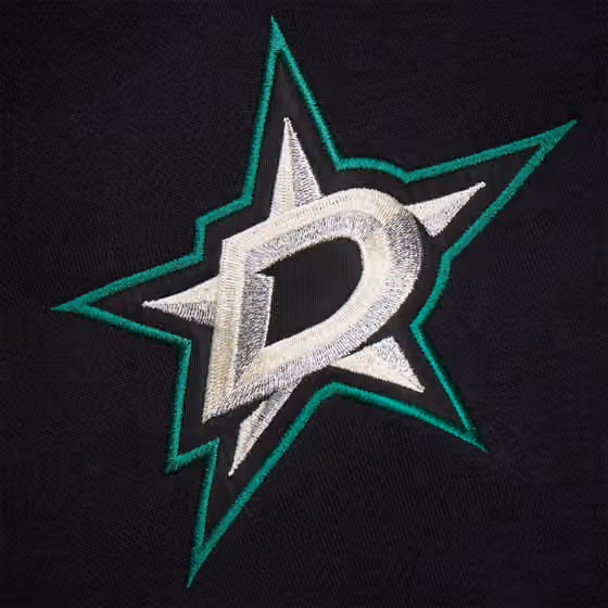 Dallas Stars Mitchell & Ness Heritage NHL Lace-Up Jersey Crew view 6