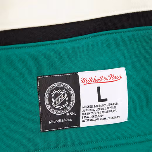 Dallas Stars Mitchell & Ness Heritage NHL Lace-Up Jersey Crew view 3