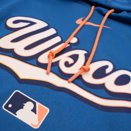Milwaukee Brewers City Connect 2026 MLB Authentic Therma Hoodie Blue view 4